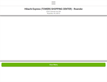 Tablet Screenshot of hibachiexpressroanoke.com